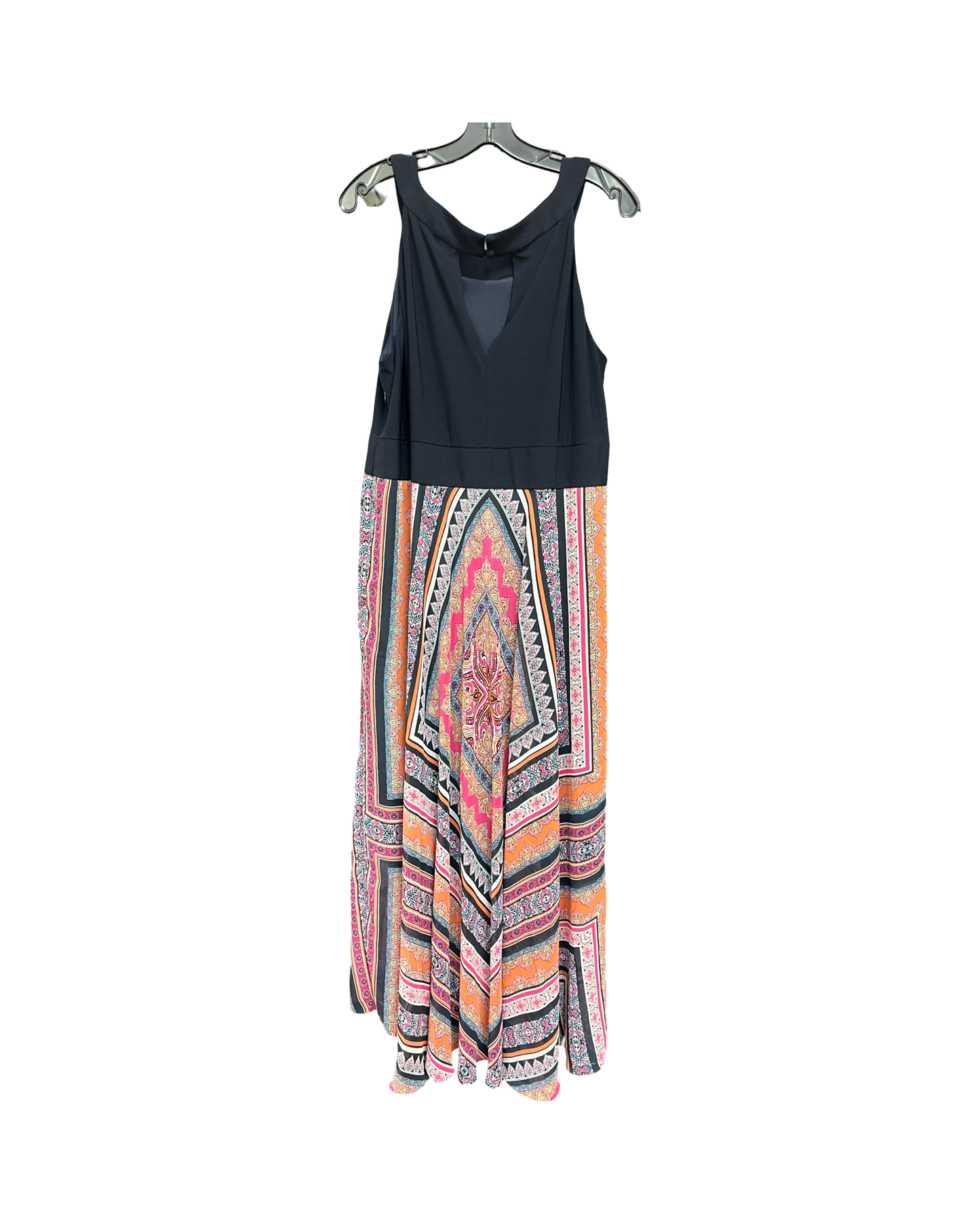 Dress Casual Maxi By Studio 1 In Blue & Pink, Size:16