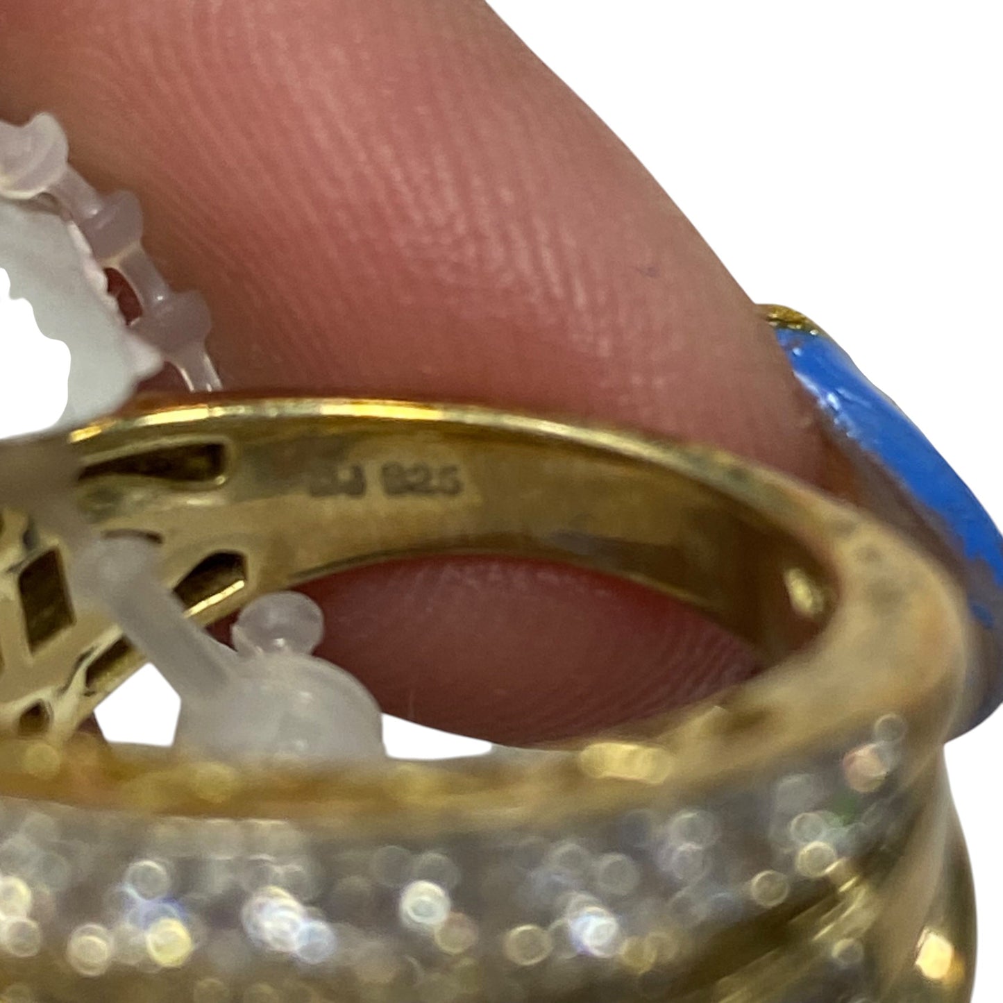 Ring Sterling Silver  In Gold & Silver size 7