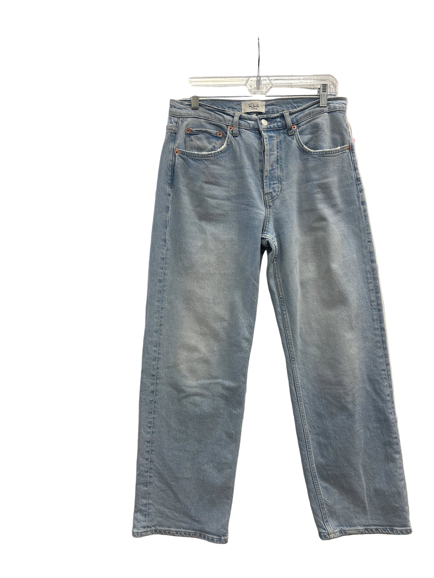 Jeans Straight By Rails In Blue Denim, Size:4