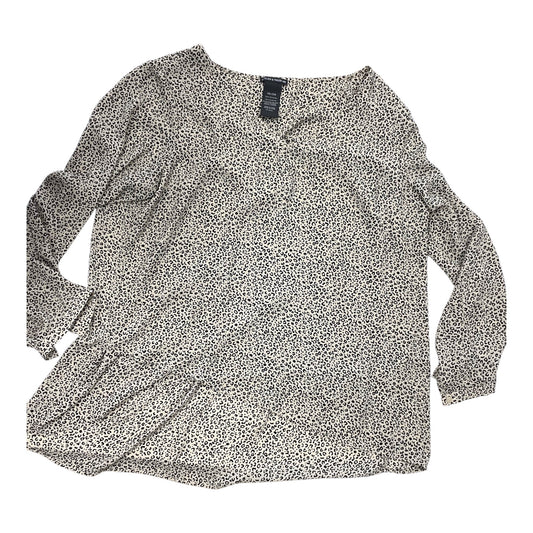 Top Ls By Chelsea And Theodore In Animal Print, Size:1X