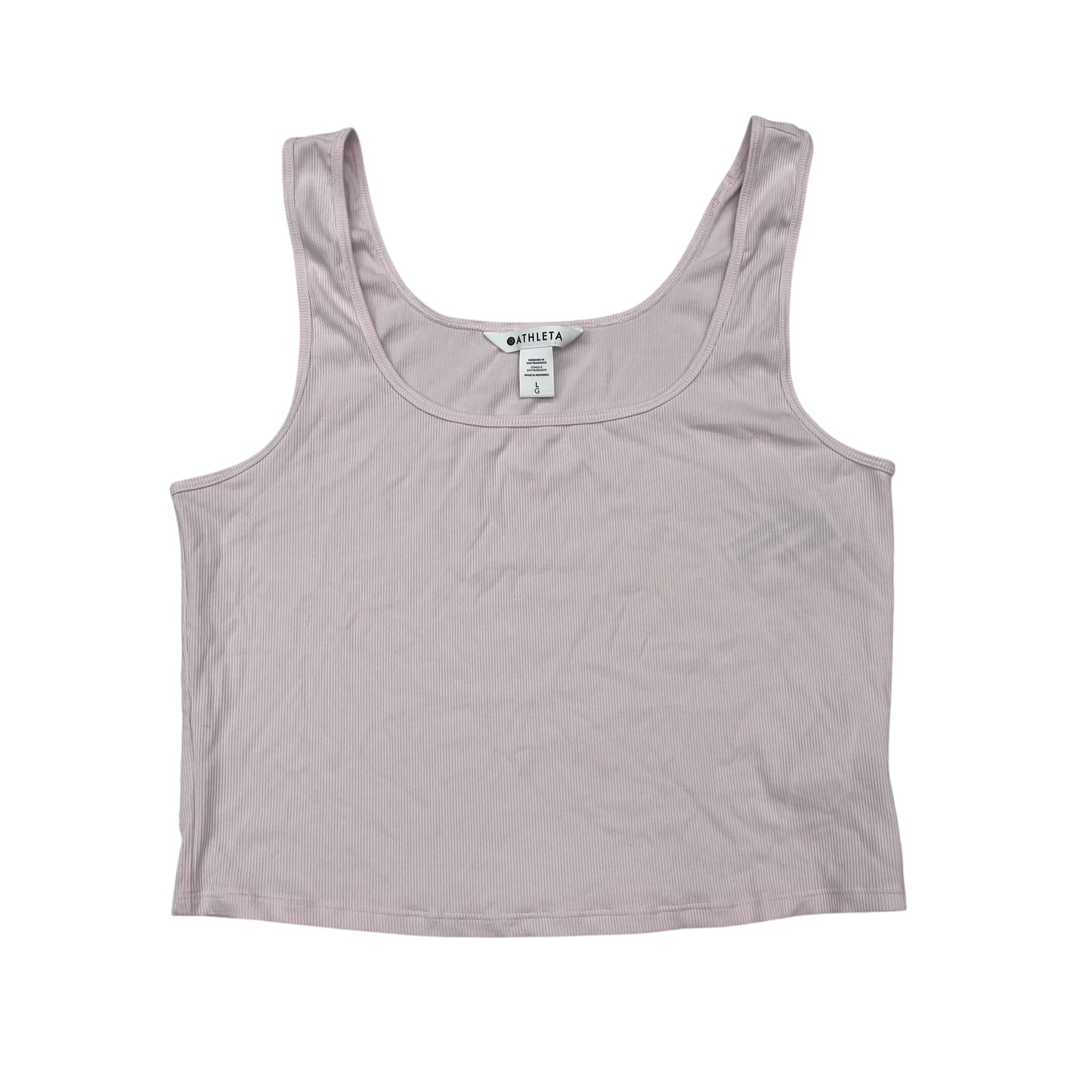 Athletic Tank Top By Athleta In Pink, Size:L