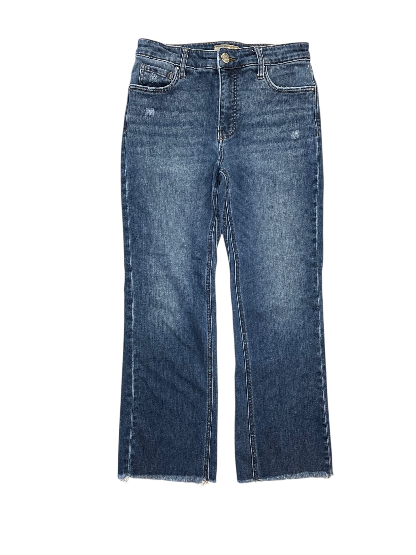 Jeans Flared By Kut In Blue Denim, Size:4