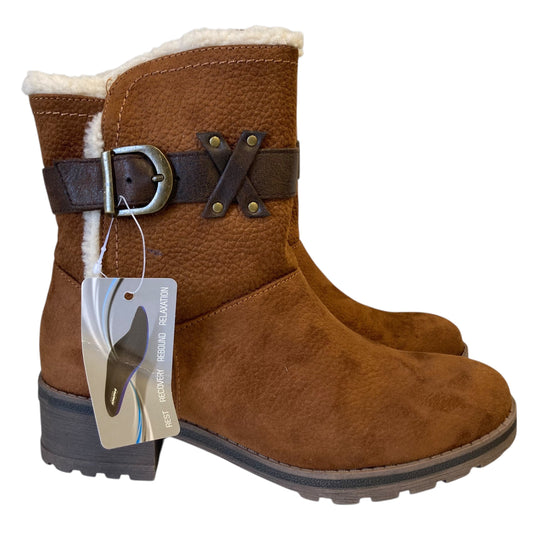 Boots Ankle Heels By Sonoma In Brown, Size:7.5