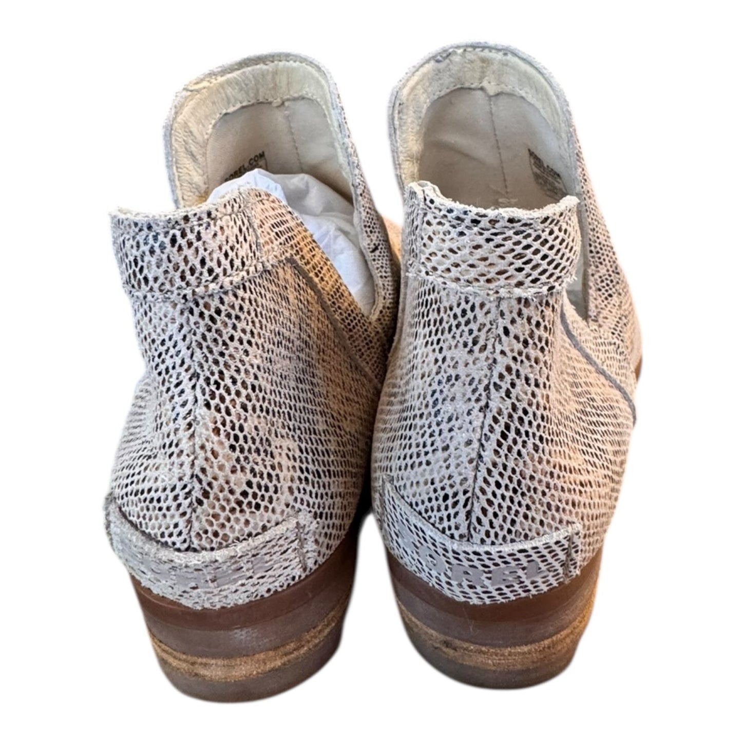 Boots Designer By Sorel In Snakeskin Print, Size:6.5