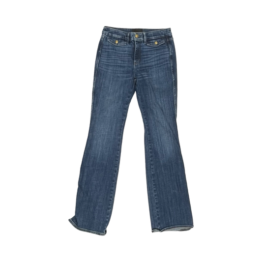 Jeans Flared By White House Black Market In Blue Denim, Size:6