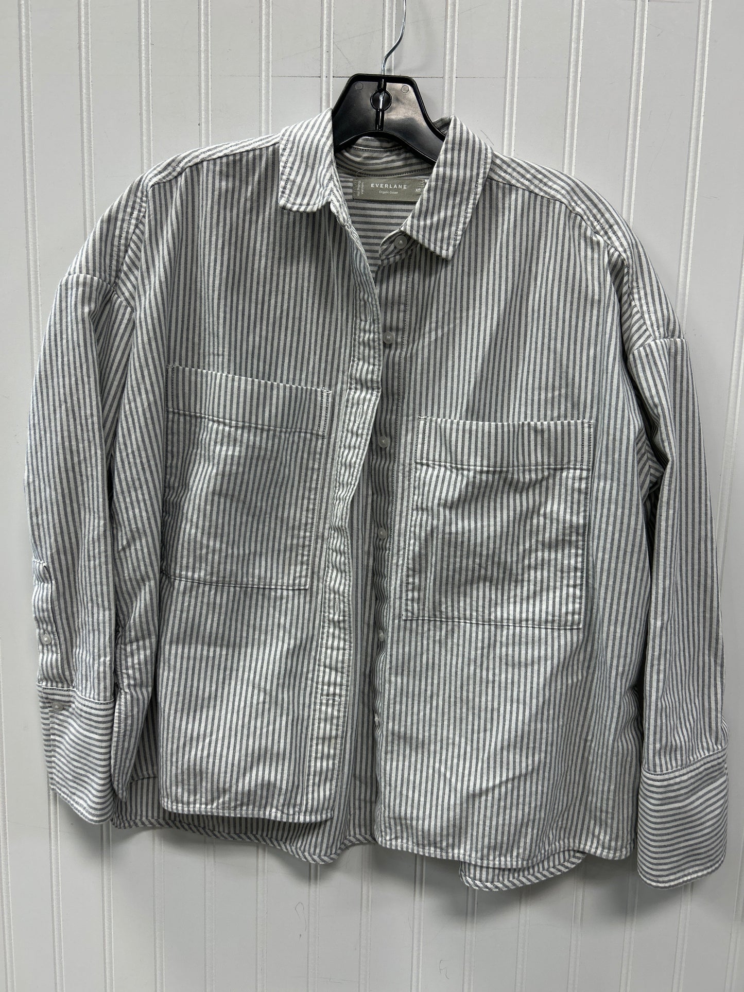 Top Ls By Everlane In Grey, Size:Xs