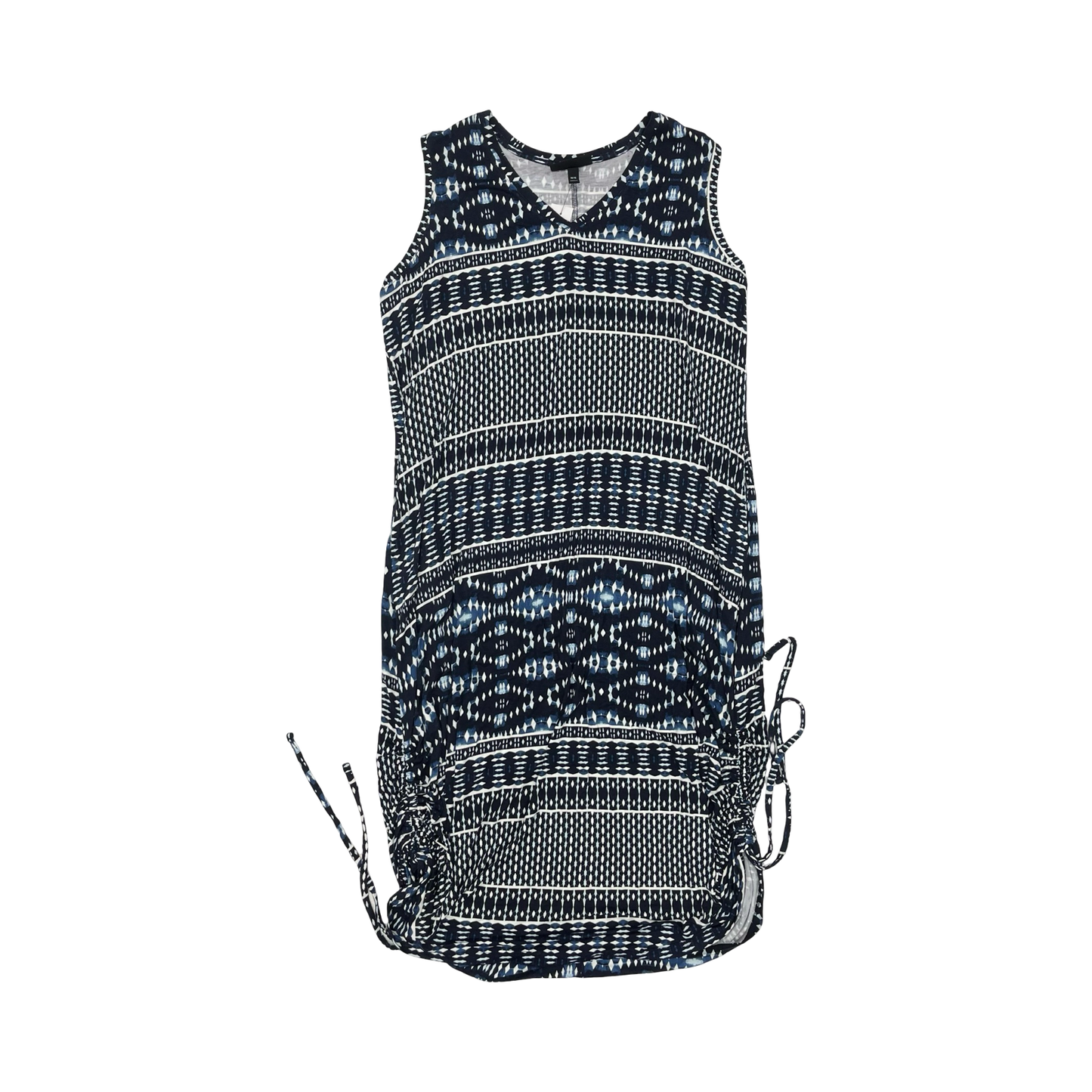 Dress Casual Midi By Lane Bryant In Blue & White, Size:L