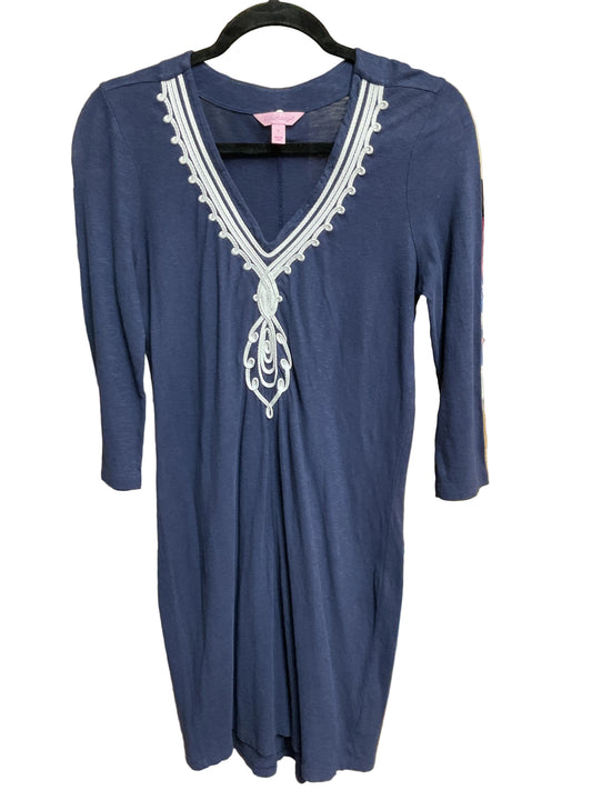 Dress Designer By Lilly Pulitzer In Navy, Size:S