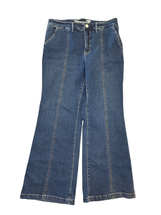 Jeans Wide Leg By Seven 7 In Blue Denim, Size:14