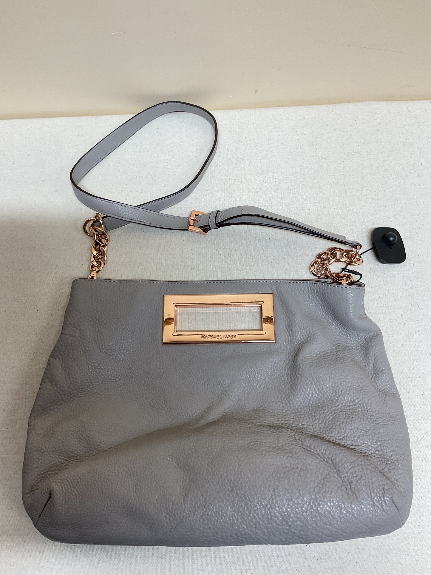 Crossbody Designer By Michael Kors In Grey, Size:Large