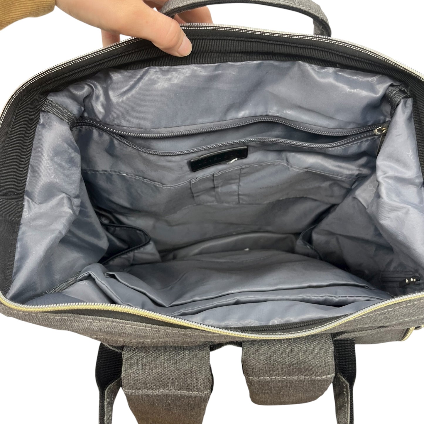 Backpack By Clothes Mentor In Grey, Size:Medium