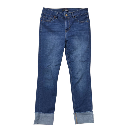 Jeans Straight By D Jeans In Blue Denim, Size:8