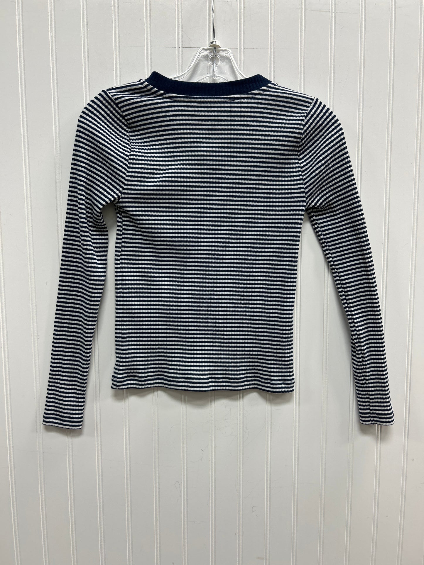 Cardigan By Loft In Blue & White, Size:Xsp