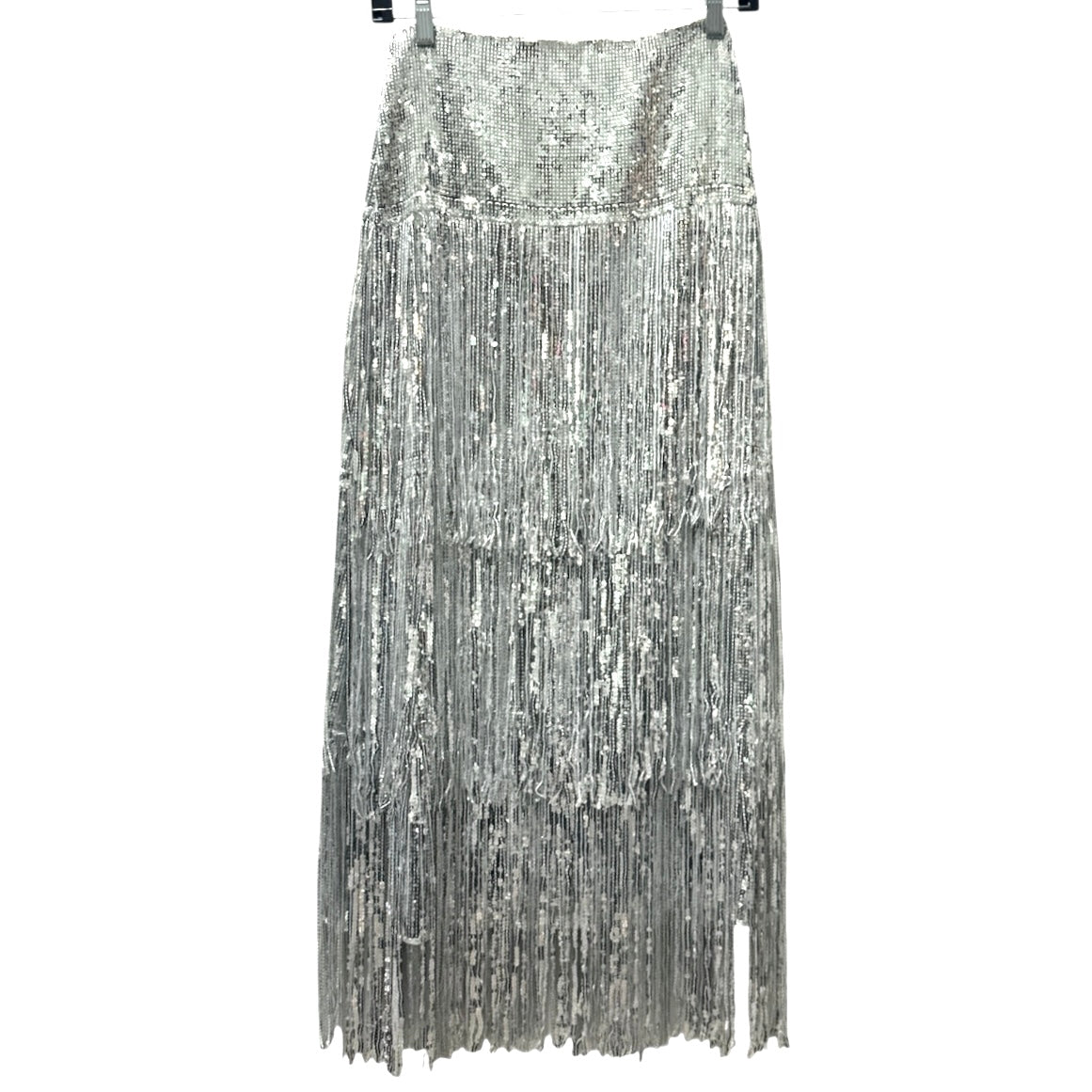 Skirt Midi By Maeve In Silver, Size: 4
