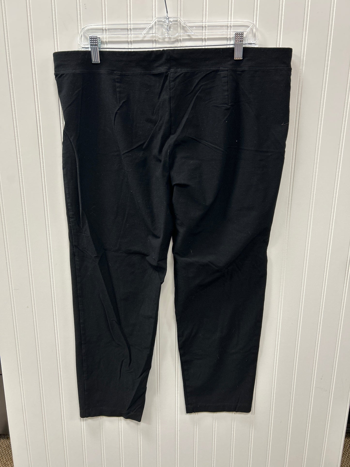 Pants Cropped By Eileen Fisher In Black, Size:1X