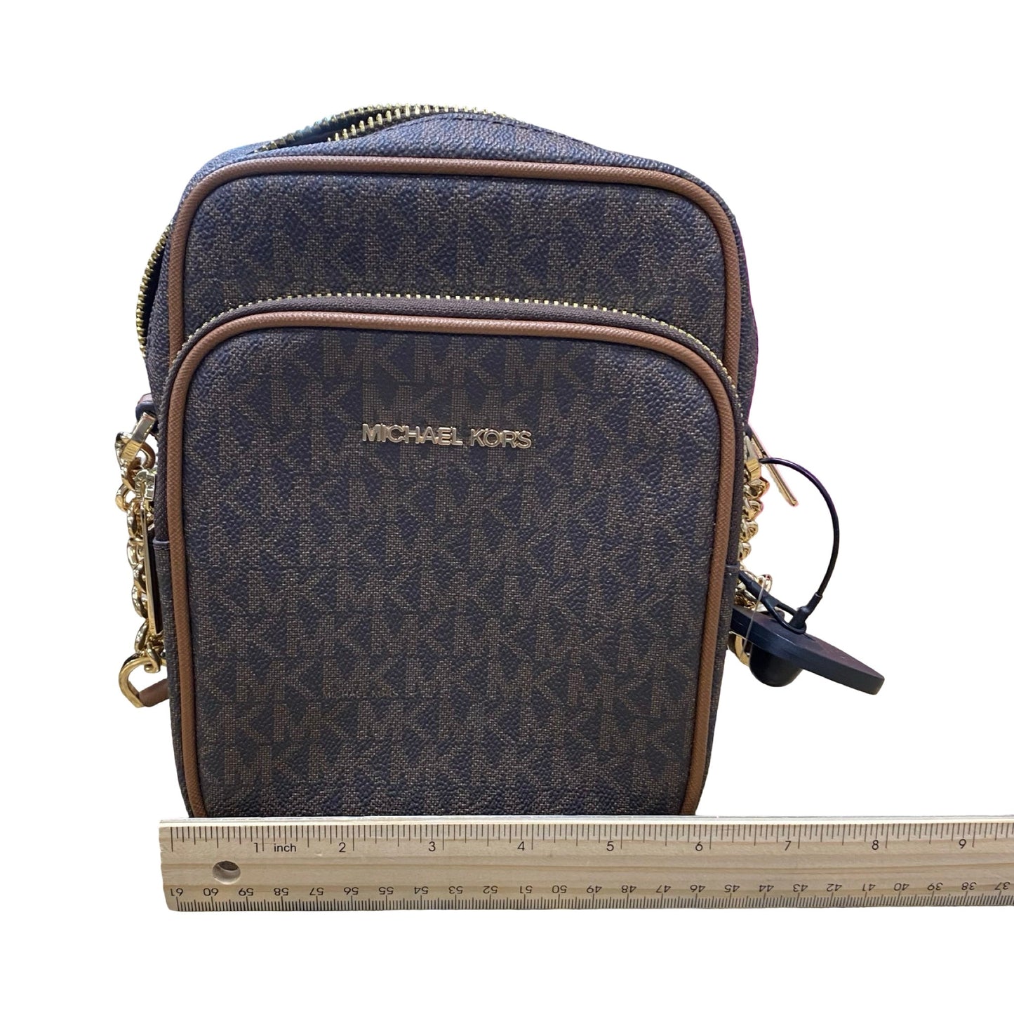 Handbag Designer By Michael Kors In Brown, Size:Medium