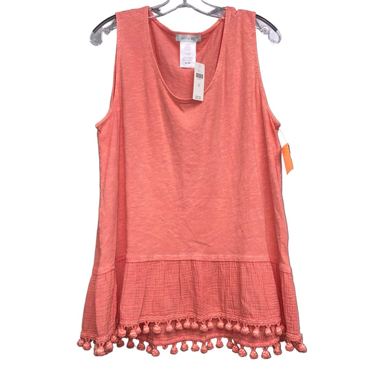 Top Sleeveless By Eri + Ali In Orange, Size:Xl