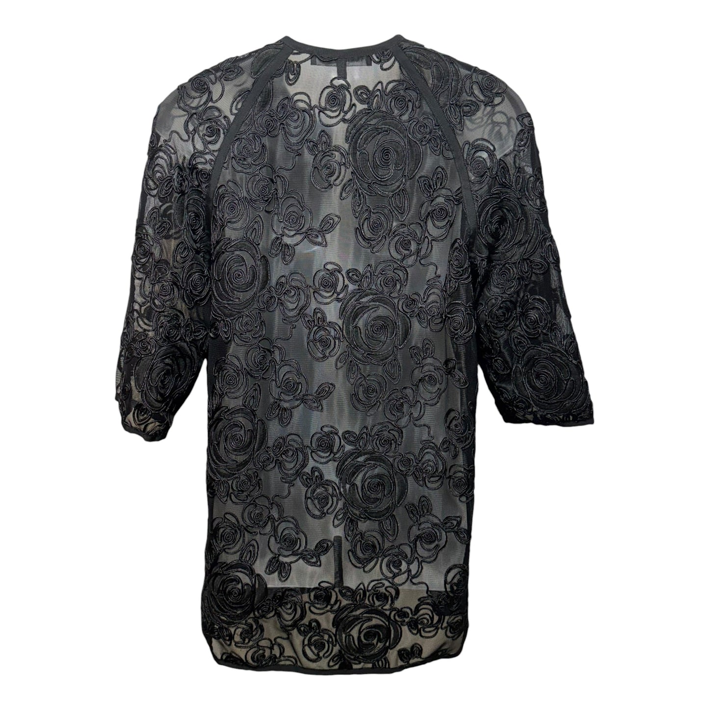 Kimono By Carmen Marc Valvo In Black, Size: L