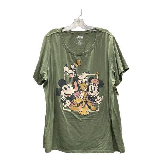 Top Ss By Disney In Green, Size:2X