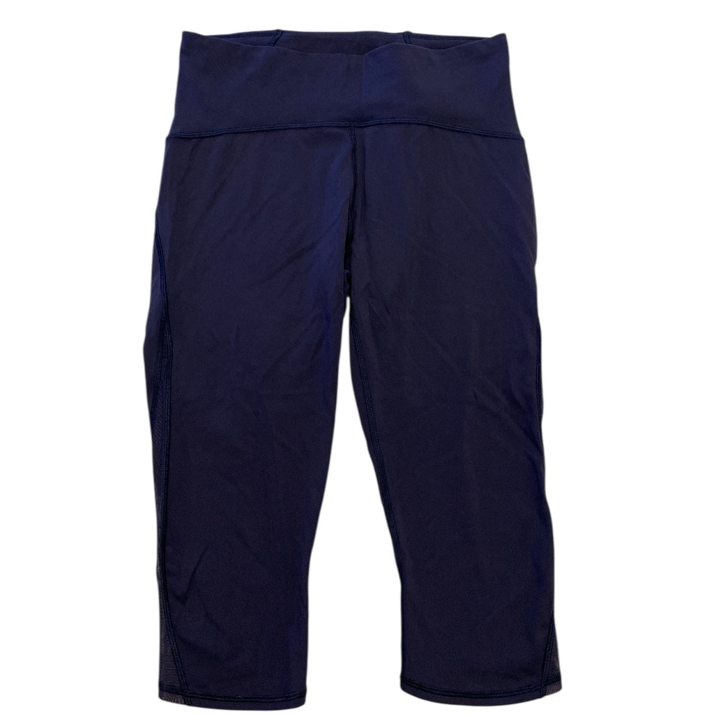 Athletic Leggings Capris By Lululemon In Navy, Size:10