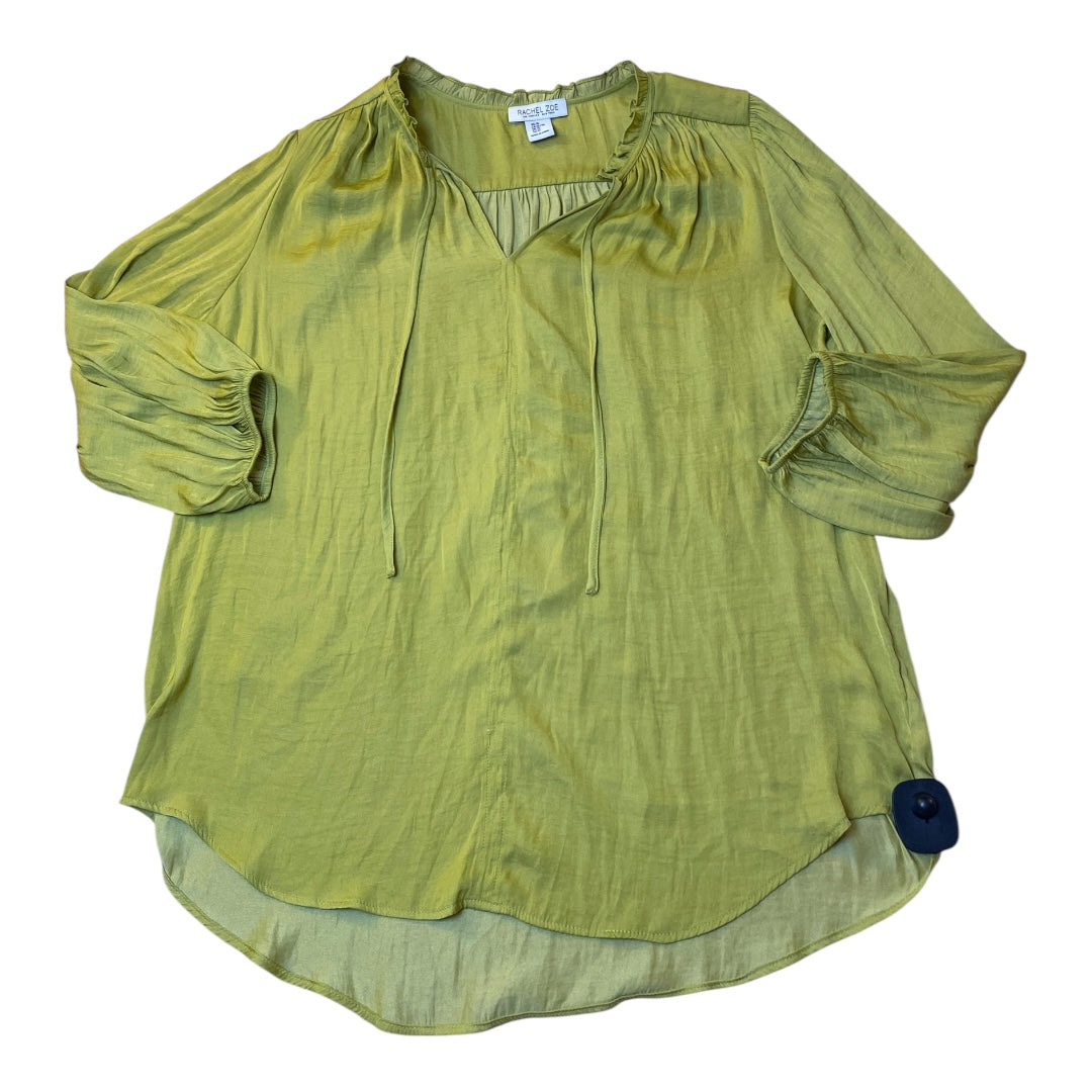 Top Ls By Rachel Zoe In Chartreuse, Size:Xl
