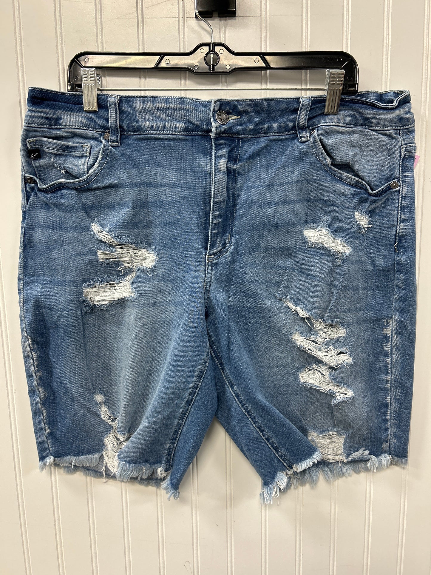 Shorts By Kancan In Blue Denim, Size:18