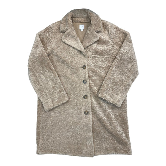 Coat Faux Fur & Sherpa By J. Jill In Cream, Size:S
