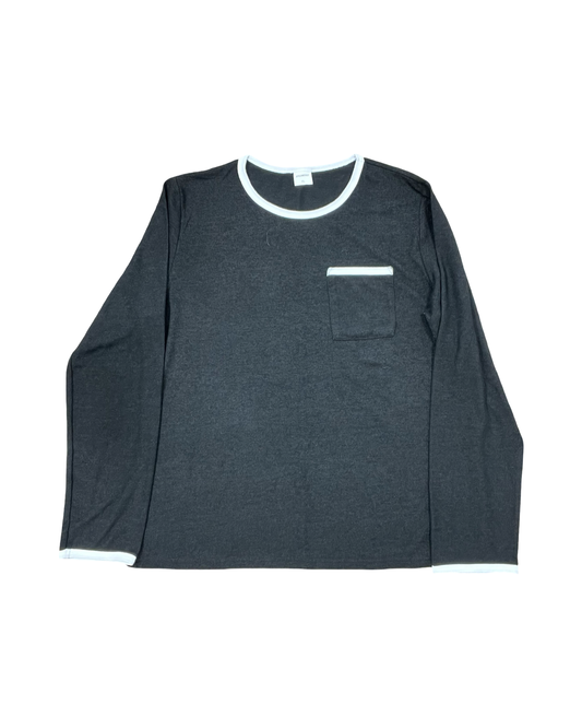 Top Ls By Xieerduo In Black, Size:Xl