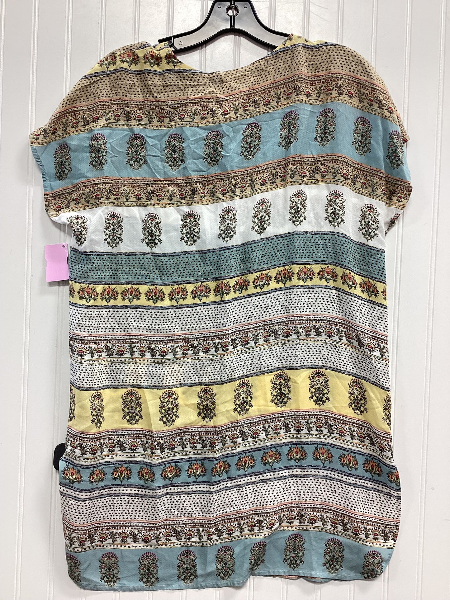 Tunic Ss By J. Jill In Blue & Yellow, Size:S