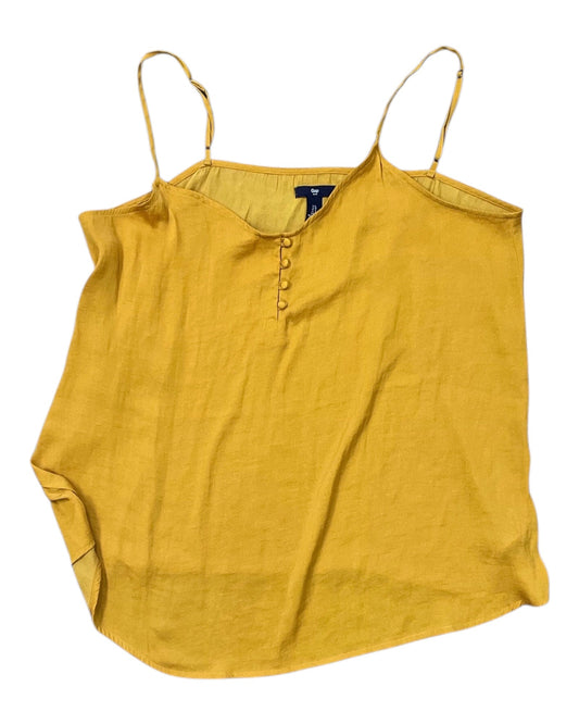 Top Sleeveless By Gap In Yellow, Size:L