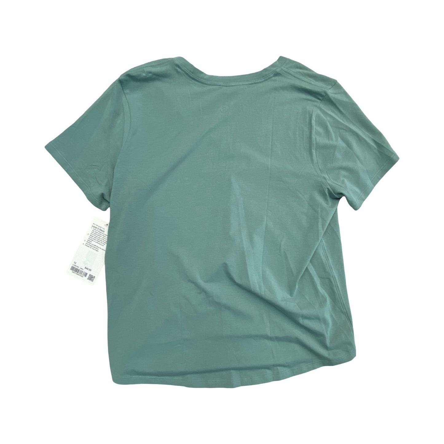 Athletic Top Ss By Lululemon In Green, Size:12