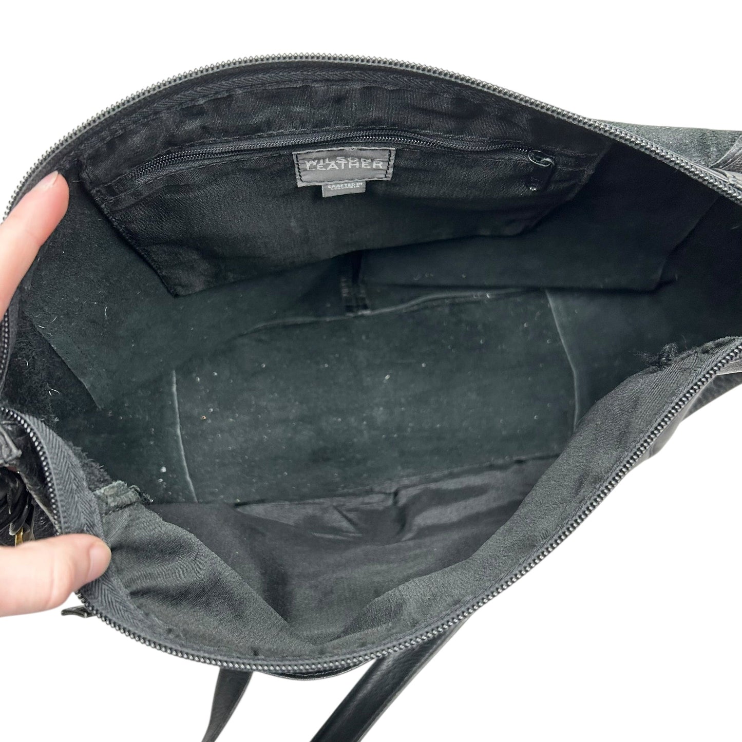 Handbag Leather By Wilsons Leather, Size: Medium
