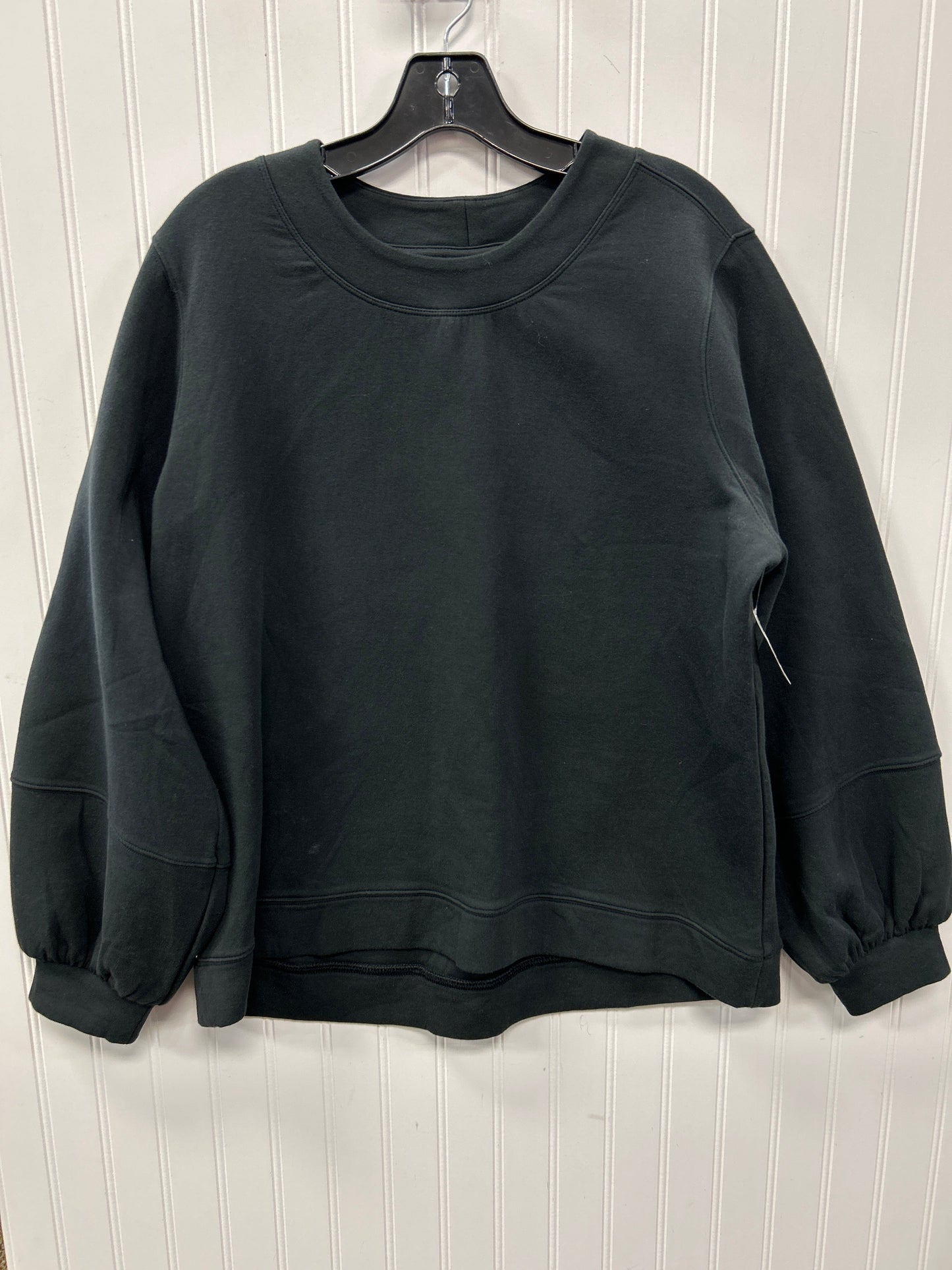 Athletic Top Ls Crewneck By Calia In Black, Size:L