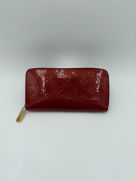 Wallet Luxury Designer By Louis Vuitton In Red, Size:Large