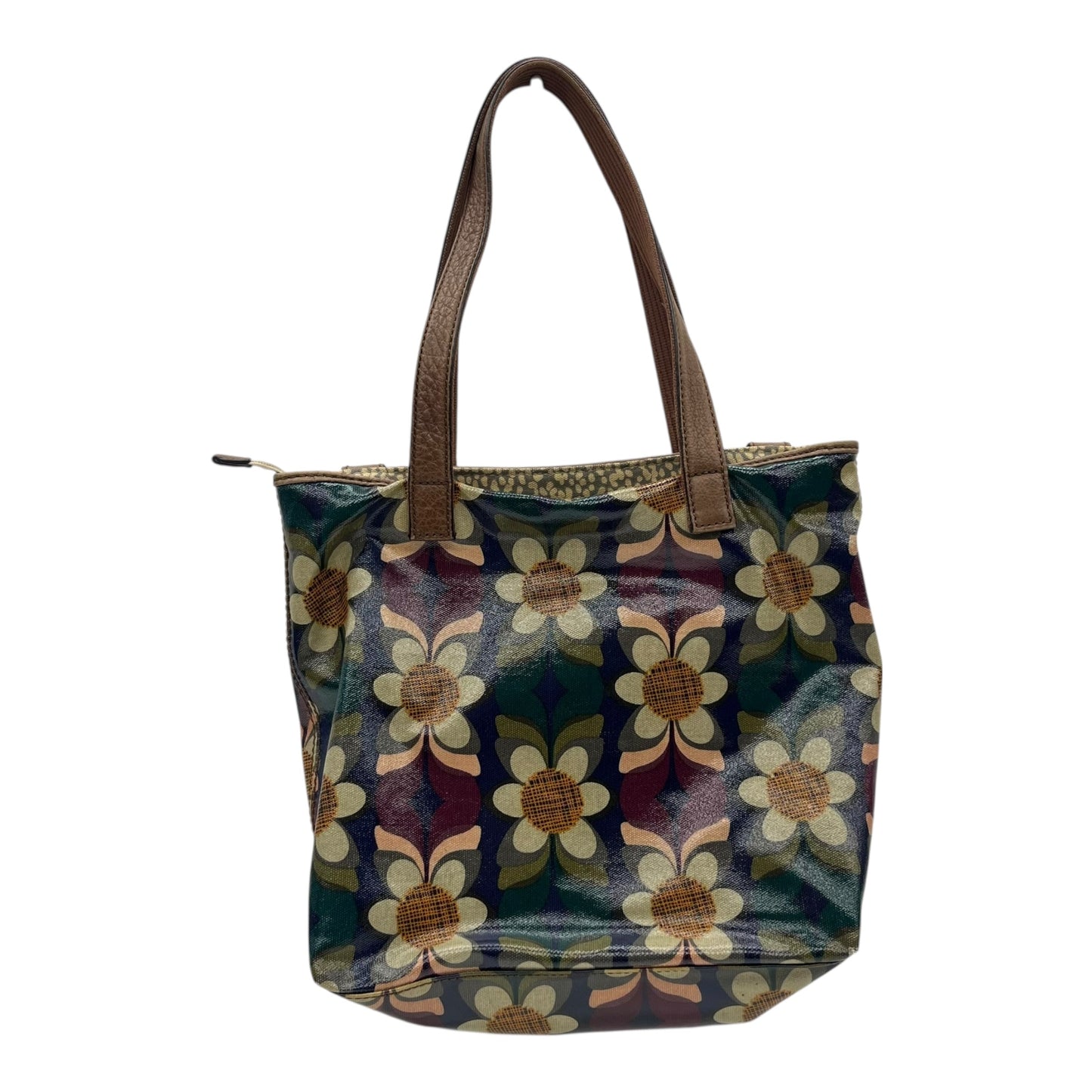 Handbag By Fossil In Floral Print, Size:Medium