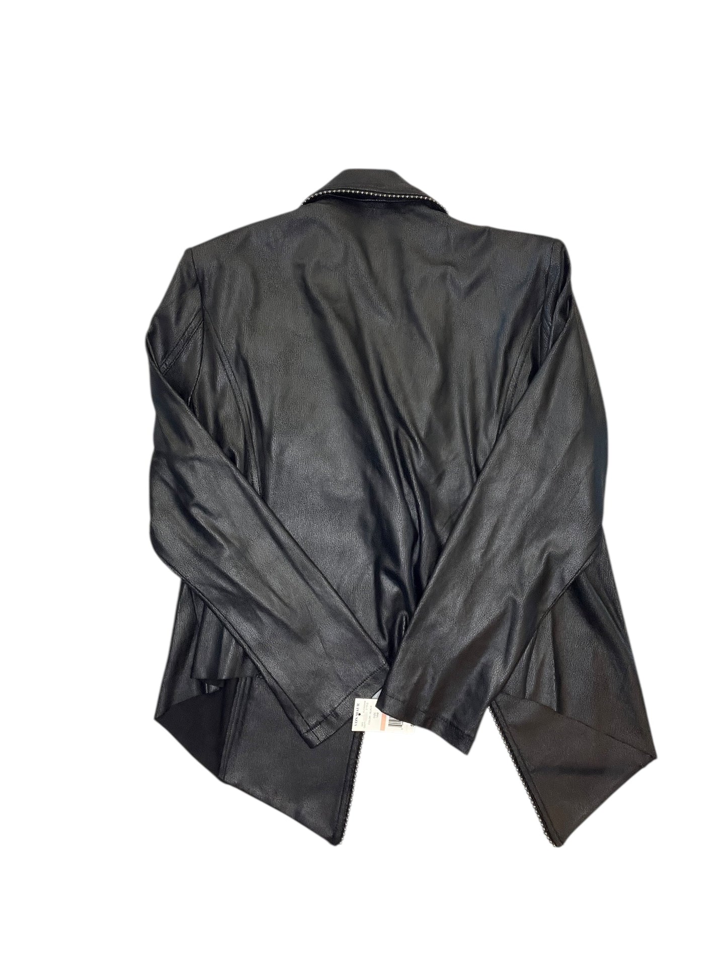 Jacket Moto By Clothes Mentor In Black, Size:Xl