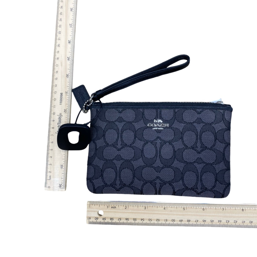 Wristlet Designer By Coach In Blue & Grey, Size:Small