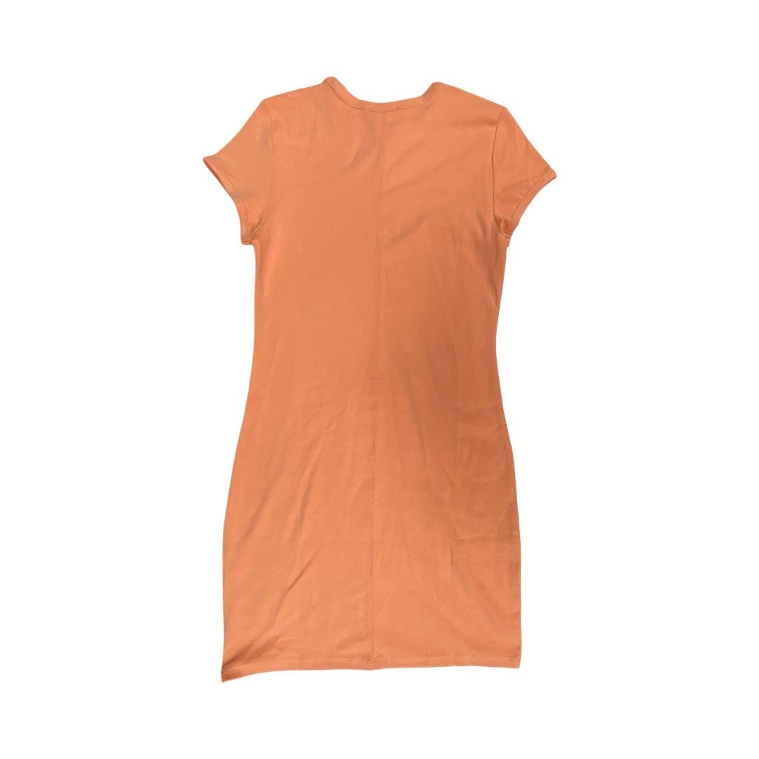 Dress Casual Midi By Calvin Klein In Coral, Size:L
