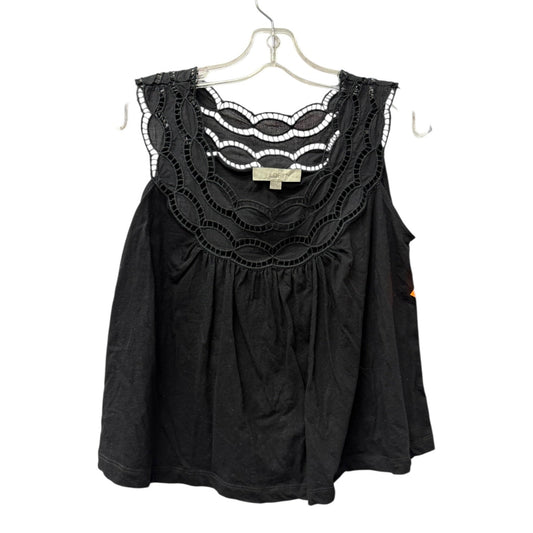 Top Sleeveless By Loft In Black, Size:Xs
