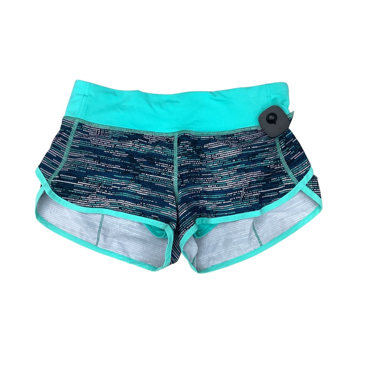 Athletic Shorts By Lululemon In Teal, Size:6