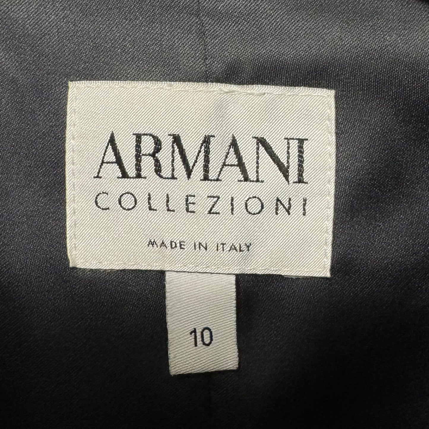 Wool Blazer By Armani Collezoni In Grey, Size: 10