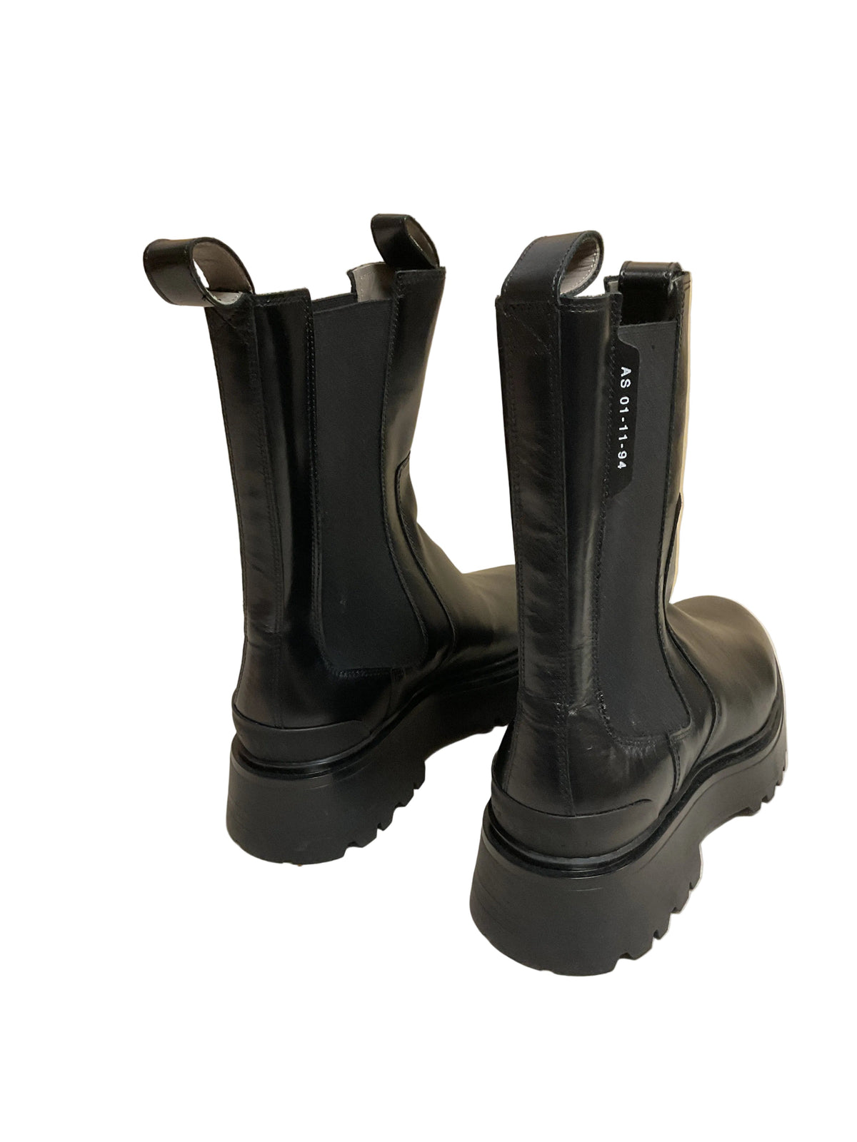 Boots Designer By All Saints In Black, Size:9.5