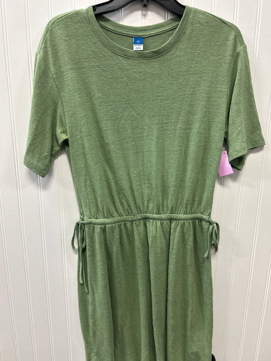 Dress Casual Midi By Old Navy In Green, Size:S