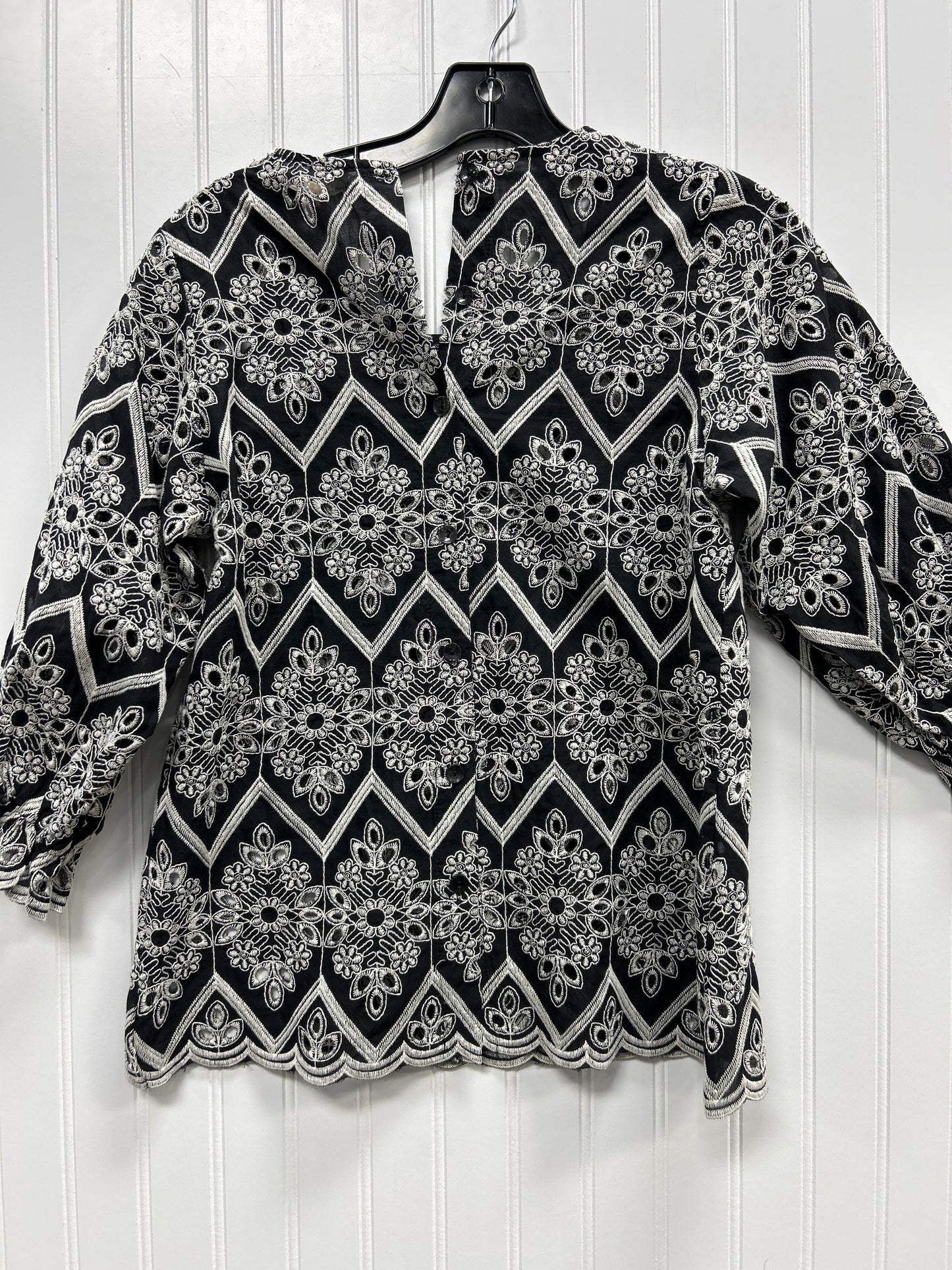 Top Ls By Solitaire In Black & White, Size:S