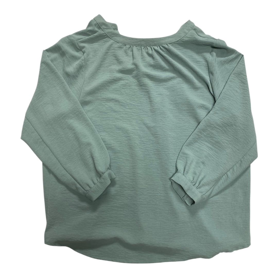 Top Ls By Adrianna Papell In Green, Size:Xl