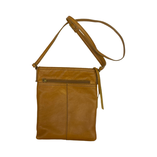 Crossbody Leather By Margot In Brown, Size:Medium