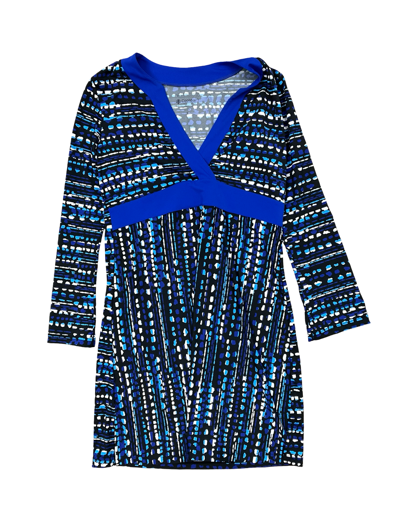 Dress Work By Coolibar In Black & Blue, Size:M