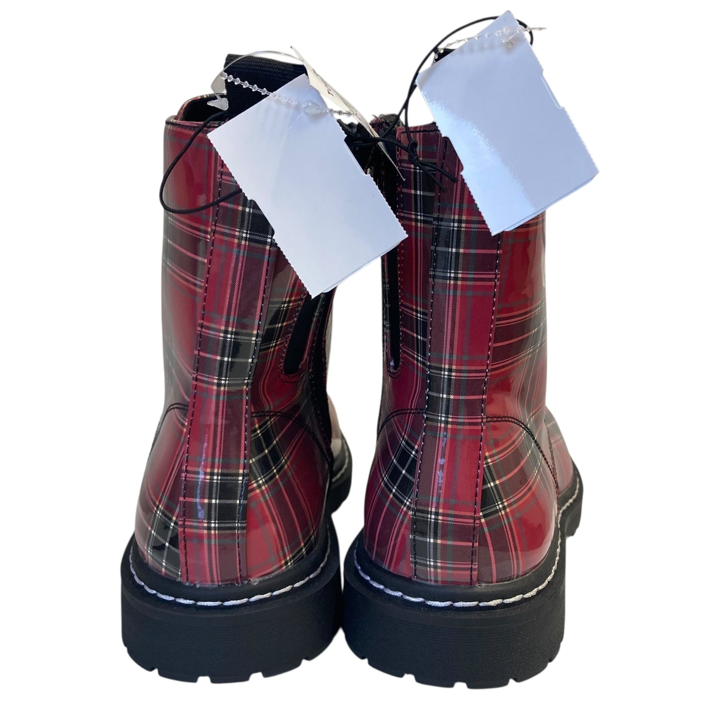 Boots Combat By Torrid In Plaid Pattern, Size:10.5