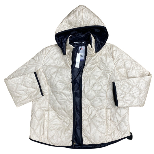 Coat Puffer & Quilted By Zenergy By Chicos In Tan, Size:Xl