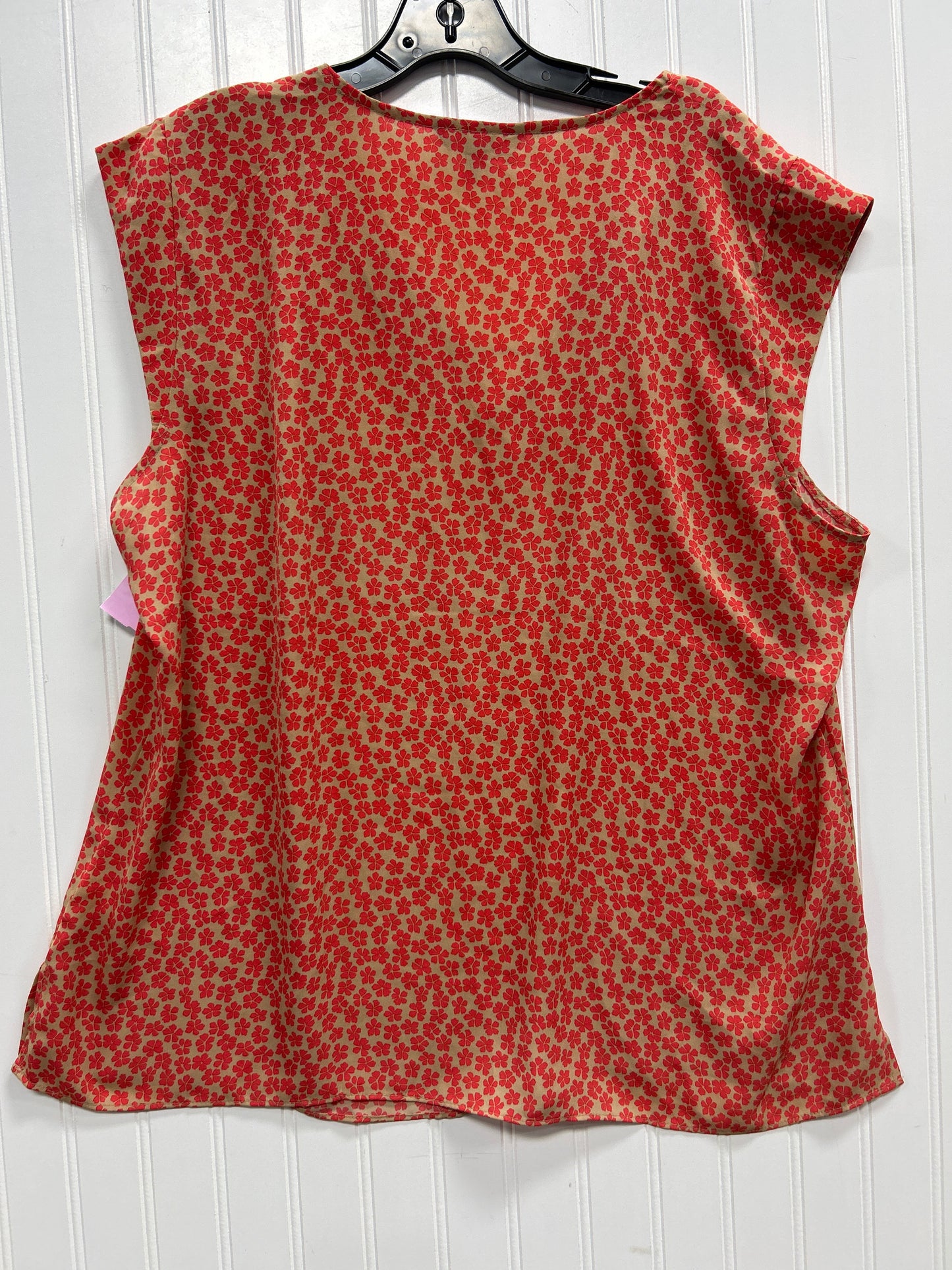 Top Sleeveless By Banana Republic In Floral Print, Size:Xl